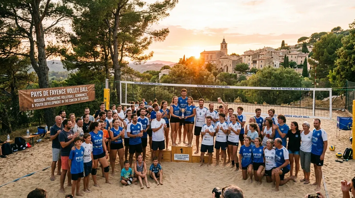 Rassemblement commémoratif des membres fondateurs et bénévoles du Pays de Fayence Volley Ball